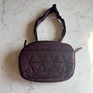 Athleta Quilted all about Crossbody Bag - Plum/Mauve